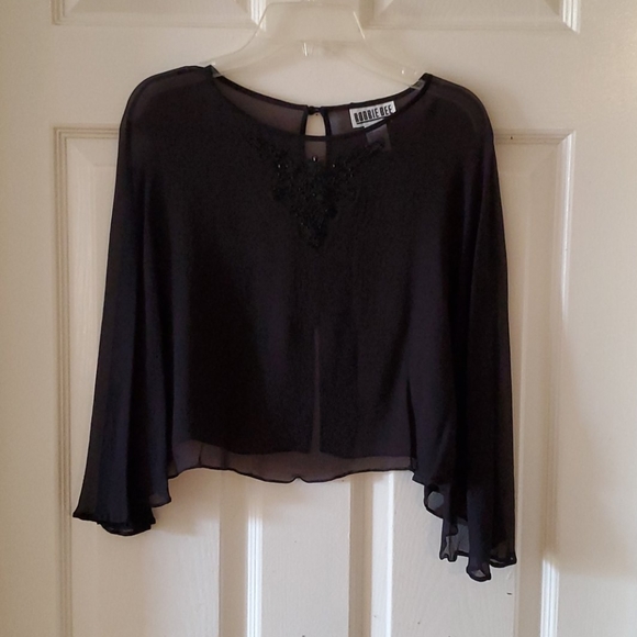 Sheer bolero, chiffon, capelets wedding, gowns, - Picture 1 of 3